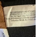 ZARA Faux Leather Hi Elastic Waist Skinny Ankle Crop Pants Raw Hem M Brown #3100 Photo 9