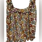 Hayden  Ruffled Shoulder Smocked Romantic Floral Top Photo 1