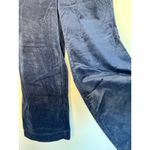 Loft Navy Corduroy Wide-Leg Pants Belted High Rise Size 4 NWT Photo 4
