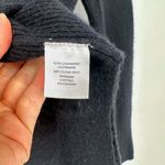 Halogen Cashmere Crewneck Sweater Lightweight Soft Knit in Black Women's S Photo 6