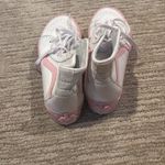 Vans  White and Pink High-Top Sneakers Barbie Photo 1