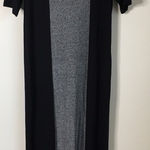 J. Jill Wearever Collection Midi Shift Dress Side Slit Color Block Knit … Gray Size XS Photo 0
