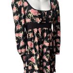 Anne (Japan brand) Scoop Neck Tie Back Empire Waist Babydoll Dress, Sz XS Pink Photo 2