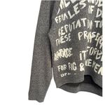 Rag and Bone /JEAN Gray Graphic Sweatshirt Women’s Sz M Oversized Crewneck Pullover Photo 4