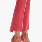MOTHER THE INSIDER CROP STEP FRAY Seb Surf The Web Never A Dull Waxed Jeans Red Size 27 Photo 4