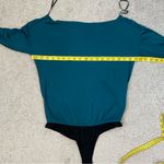 Paige  Suvi‎ Long Sleeve Off The Shoulder Bodysuit Midnight Cyan XS Photo 6