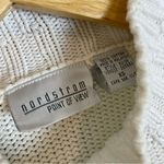 Nordstrom Vintage Sweater Women White Cable Knit Long Sleeve Size XS 100% Cotton Photo 3