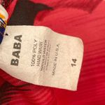 Vintage 90s Baba Mirasol Hawaiian Dress Beach Sunset Tropical 1990s Tank Dress Red Photo 5