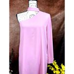 Three Eighty Two Ally One Shoulder Slit Sleeve Choker Dress Photo 4