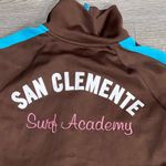 Hollister  Women’s Size Small Track Jacket Brown San Clemente Surf Academy Photo 2