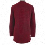 joe's jeans Coat Wool Blend Red Black Diamond Pattern Boucle Heavy Overcoat S Photo 1