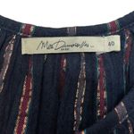 Mes Demoiselles Elize Blouse Women’s Size M Lurex Striped Cotton Peasant Top Blue Size M Photo 8