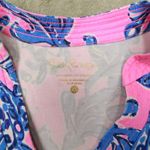 Lilly Pulitzer  Vero Tunic Caught In The Coral Pink Blue‎ Top Shirt size XS Photo 1