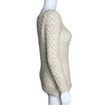 Berretti Sweater Womens Small Tan Open Knit Wool Alpaca Neutral Minimalist Photo 1