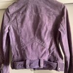 BLANK NYC  purple 100% leather jacket Photo 4
