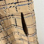 Tory Burch Evie Linen Blend Cap Sleeves Textured Lined Back Zip Closure Dress 6 Photo 6