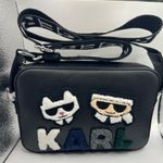 Karl Lagerfeld COPY - NWT  PARIS Black Maybelle Crossbody Camera Bag Purse Photo 0