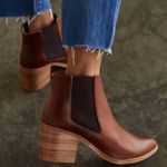 Anthropologie Nisolo Brown Leather Ankle Chelsea Heel Boot Size 8 NWOT Photo 1