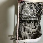 EXPRESS NWOT  Metallic Gold Black White Tube Top Photo 5