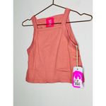 One Teaspoon Pink Bamboo Logo Rally Tank Top NWT Size Large Photo 2