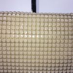 None Evening Wear Tan Metal Chainmail Convertible Clutch/Shoulder Bag NWT Photo 5