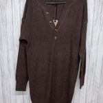 prAna Womens Size S  Milani Henley Sweater Dress Brown NWT Photo 0