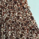 Love the Label Maxi Dress Ruffle Shoulder Square Neck Small Brown Photo 3