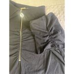 Michael Kors  Women's Black Short Sleeve Zipper front Shirt L SKU 2649 Photo 5