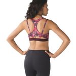 Lululemon  Splendour Bra Poppy Petals Berry Rumble Multi  Black Sports Yoga 4 EUC Photo 2