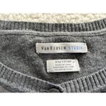 Van Heusen  Studio Gray Monotone Color Block Button Front Cardigan Size XS Photo 2