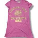 PINK - Victoria's Secret  Top Size XS 5th & Ocean Louisiana State University Tigers LSU Graphic Print T-Shirt Photo 0