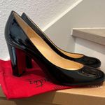Christian Louboutin NWT Lady Gena 85 Patent Leather Pumps in Black Photo 0