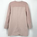 Cupcakes And Cashmere Coat Size Medium Mid Length Collarless Dusty Pink Photo 6