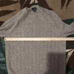 Brooks Brothers  Light Gray Crewneck Sweater Wool Blend Long Sleeve Womens Large Photo 6
