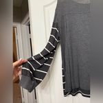 Hazel Women's Size XL Charcoal Grey Striped Waffle Knit Lightweight Sweater Top Gray Photo 9