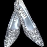 Studio c gorgeous silver and black elegant design sparkling heels! Size 8.5 Photo 0