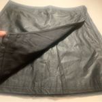 Shinestar Vegan Black Leather Large Mini Skirt. 1991 Photo 1