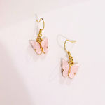 Butterfly Earrings Pink Photo 0
