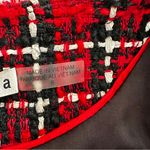 Alice + Olivia Kidman Tweed Plaid Jacket in Schoolgirl Plaid Bright Ruby Photo 12