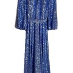 Jovani  sparkling blue Embellished Long Sleeve sheath Dress 25950 ladies size 16 Photo 1