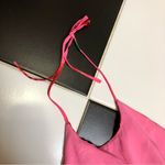 Sau Lee  Sonia Ruched Open Black Mini Dress Rose Floral Pattern Hot Pink Red sz10 Photo 10