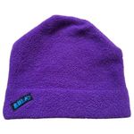 VTG 90s Bula Purple Fleece Beanie Hat with Logo USA Made One Size OS Adult Ski Photo 5