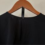 Aritzia Babaton  Rennie Satin Blouse Crepe Long Sleeve Black Top Capsule Size XS Photo 4
