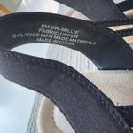 Studio Works  Millie Black Sheer Mesh and Canvas Wedge Espadrilles Sandals Size 9 Photo 5