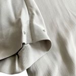 Fabiana Filippi Italian Neutral Gray 3/4 Sleeve Quarter Zip Tunic Shift Dress S Photo 3