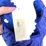 Shoshanna  Ruffle One Shoulder Jacquard Textured Dress Blue Size 4‎ Photo 6