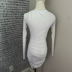 The Line By K Ruched White Mini Dress Photo 4