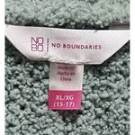 No Boundaries Long Sleeve Green Button Sweater Cardigan ~ Size XL 15-17 Juniors Photo 4