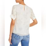 Rebecca Taylor Puff-Sleeve Silk Toile Blouse, Size S New w/Tag Retail $245 Photo 4