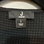 Jason Wu J  black‎ waffle knit open front cardigan duster size S Photo 3